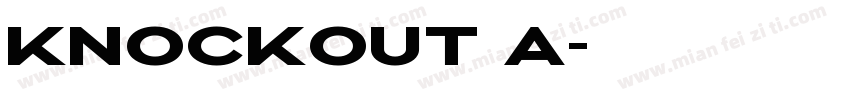 KNOCKOUT a字体转换
